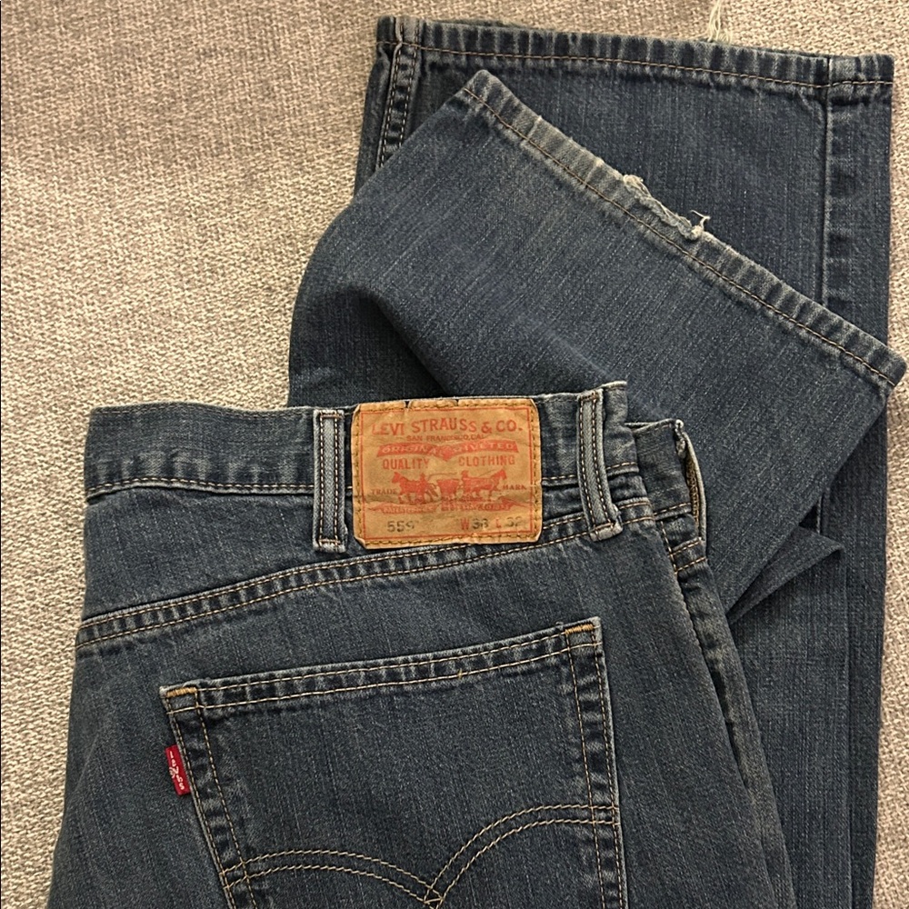 Levi's Dark Blue Straight-Leg Jeans